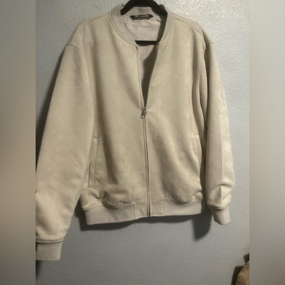 Zara women’s suede bomber jacket - Picture 2 of 6